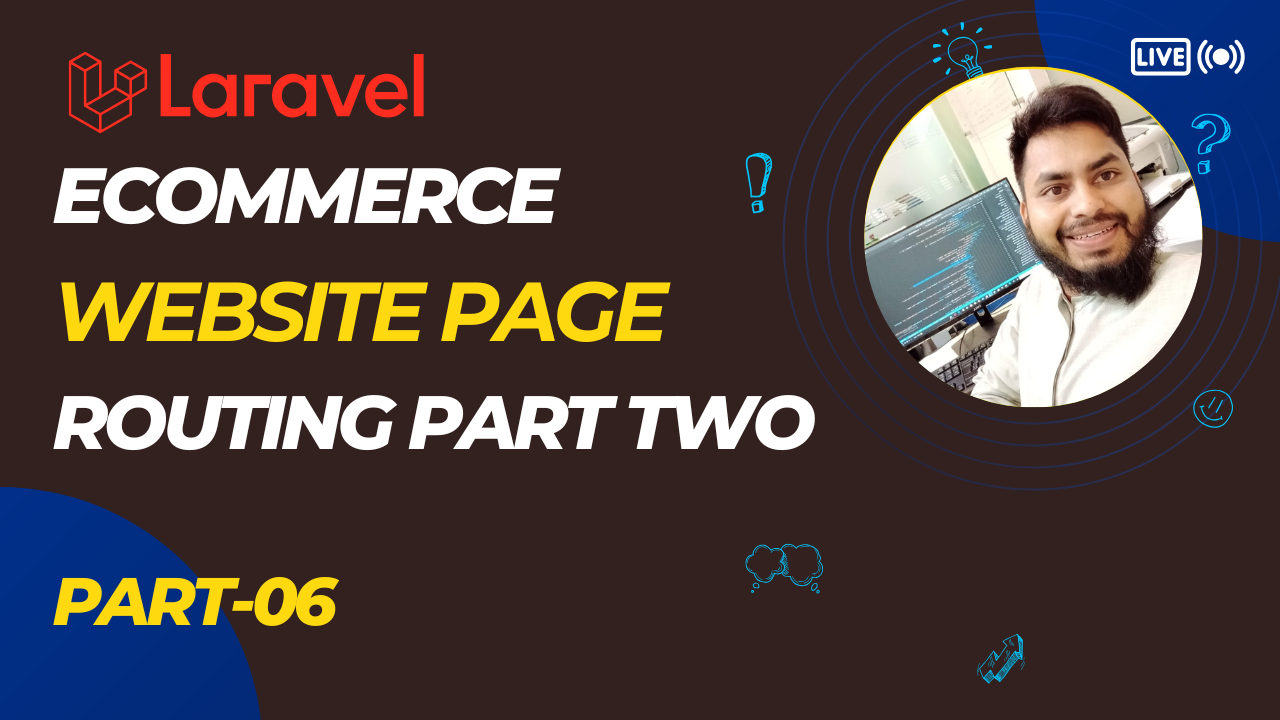 Create Routes and Controller for E-Commerce Website | Laravel Bangla Tutorial