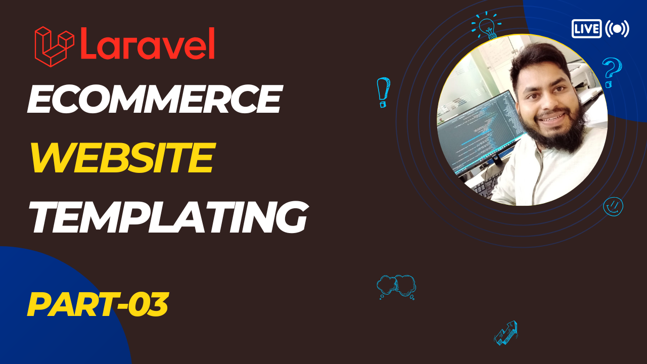 E-Commerce Website Templating & Routing | Laravel Bangla Tutorial