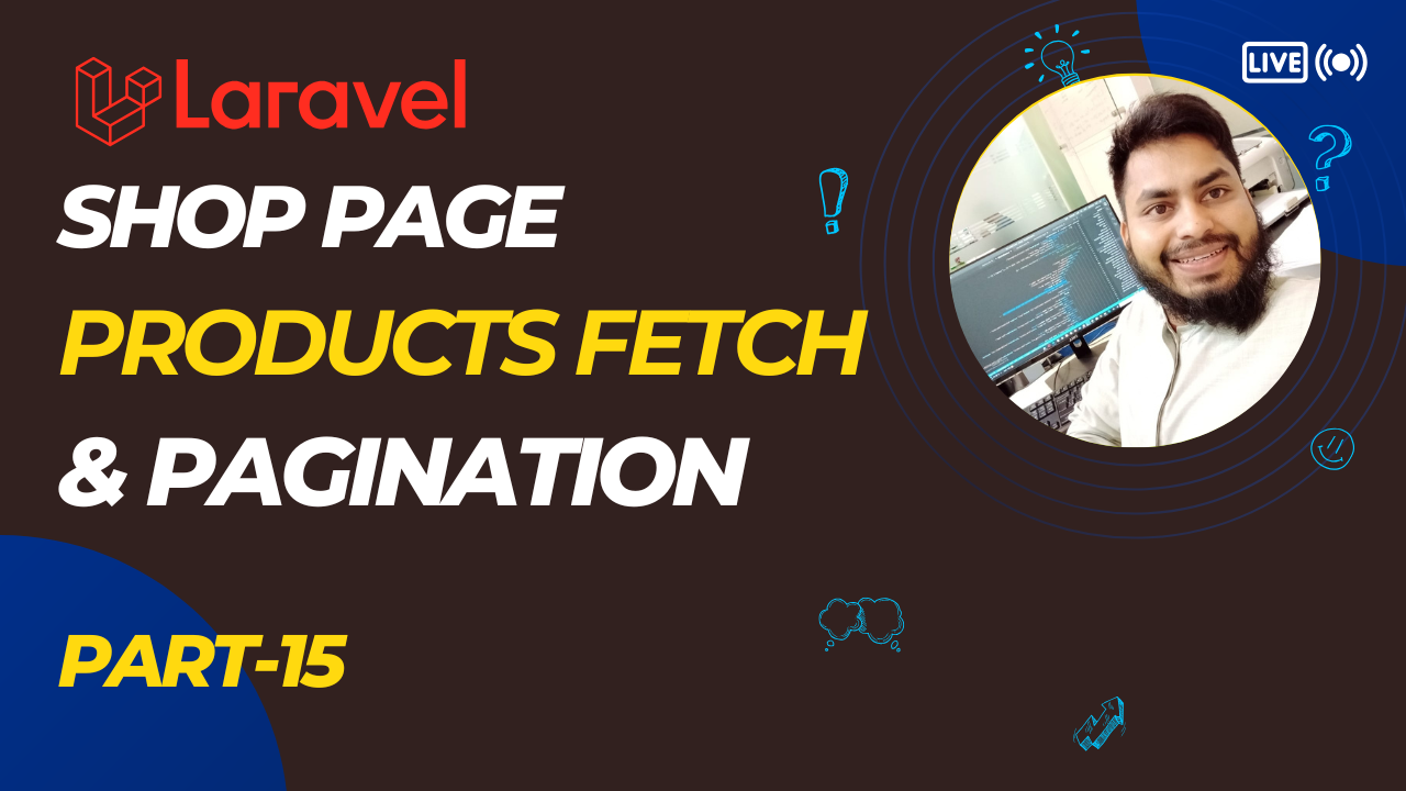 Fetch Products for Shop Page with Pagination | Laravel E-commerce Bangla Tutorial